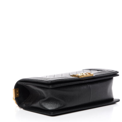 Chanel Caviar Quilted Medium Boy Flap Black 4 of 10