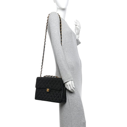 Chanel Caviar Jumbo Single Flap Black 2 of 10