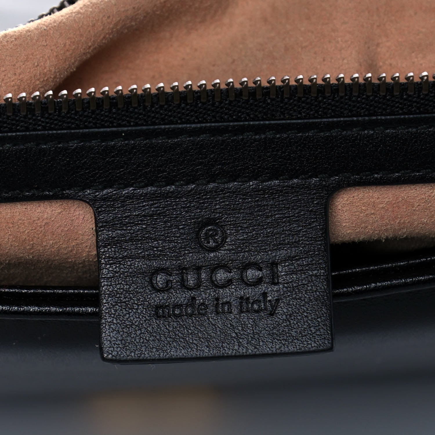 Gucci Calfskin Matelasse Large GG Marmont Shoulder Bag Black 7 of 14
