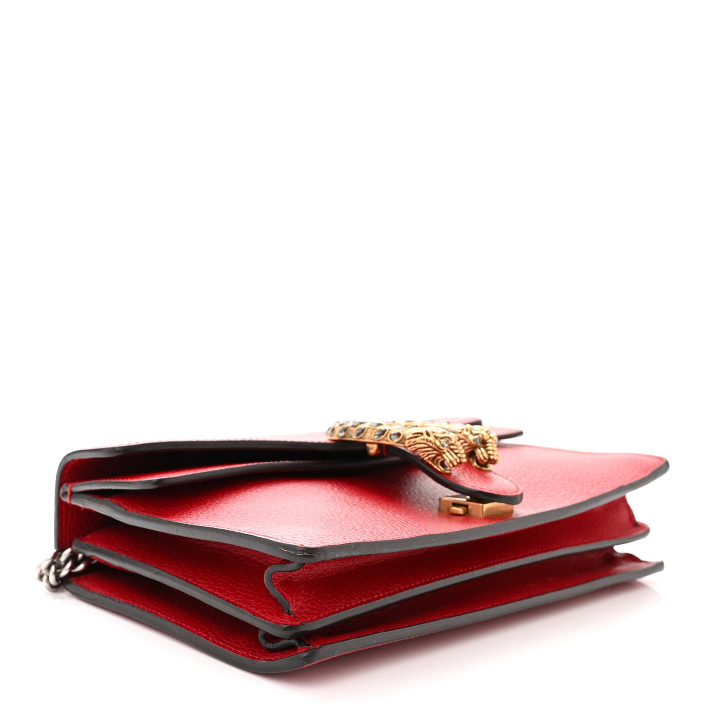 Dollar Calfskin Swarovski Crystal Small Dionysus Shoulder Bag Hibiscus Red