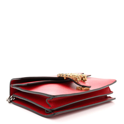 Gucci Dollar Calfskin Swarovski Crystal Small Dionysus Shoulder Bag Hibiscus Red 4 of 10
