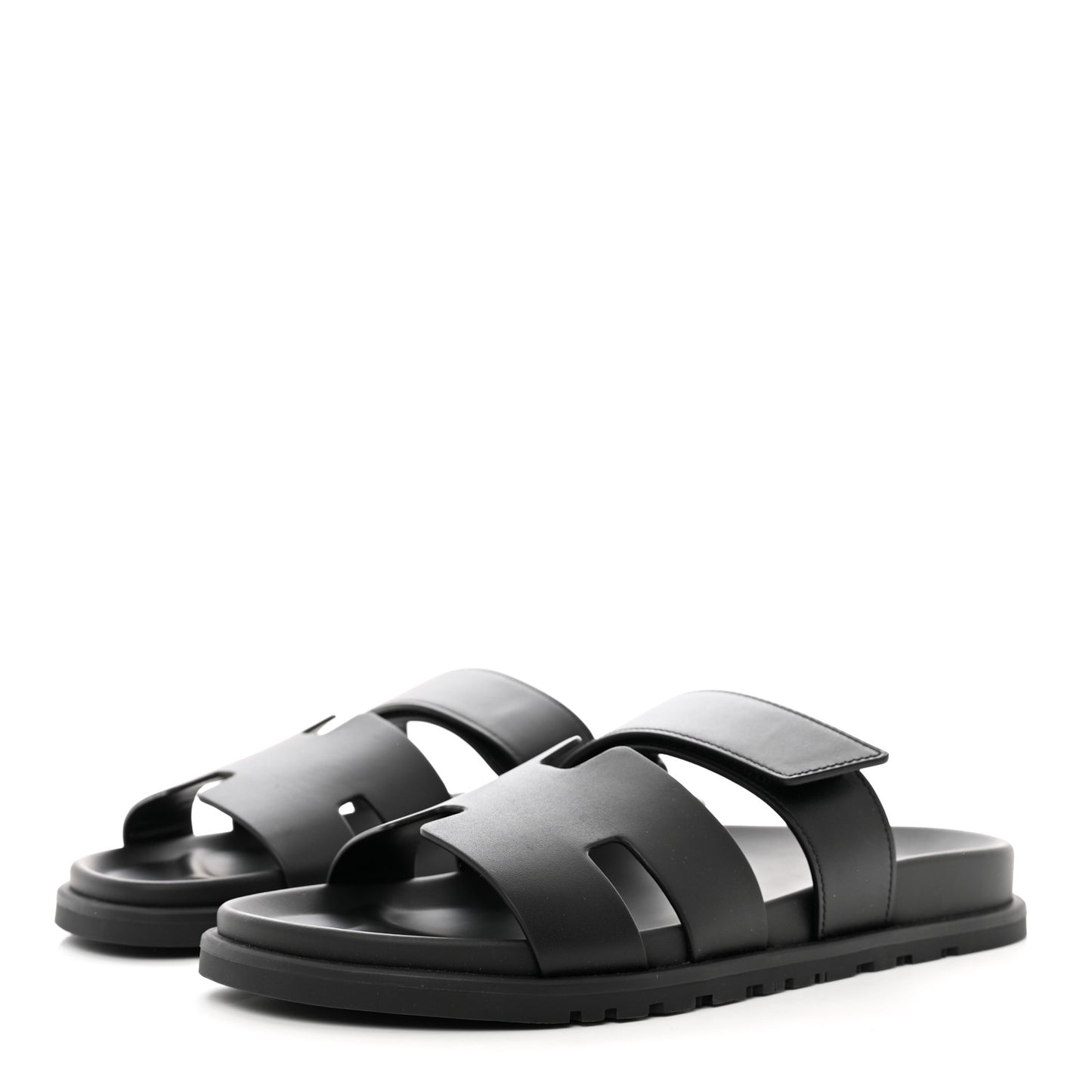 Calfskin Mens Chypre Sandals 42.5 Black
