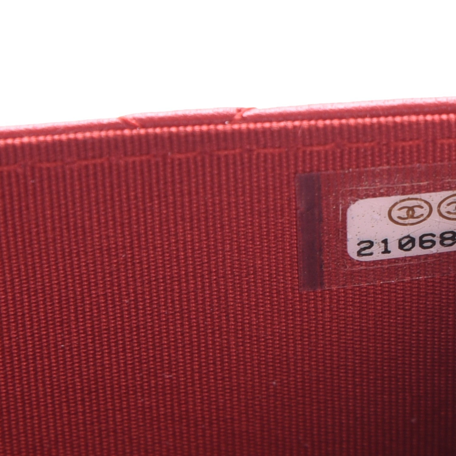 Chanel Lambskin Quilted Boy Wallet On Chain WOC Red 8 of 9