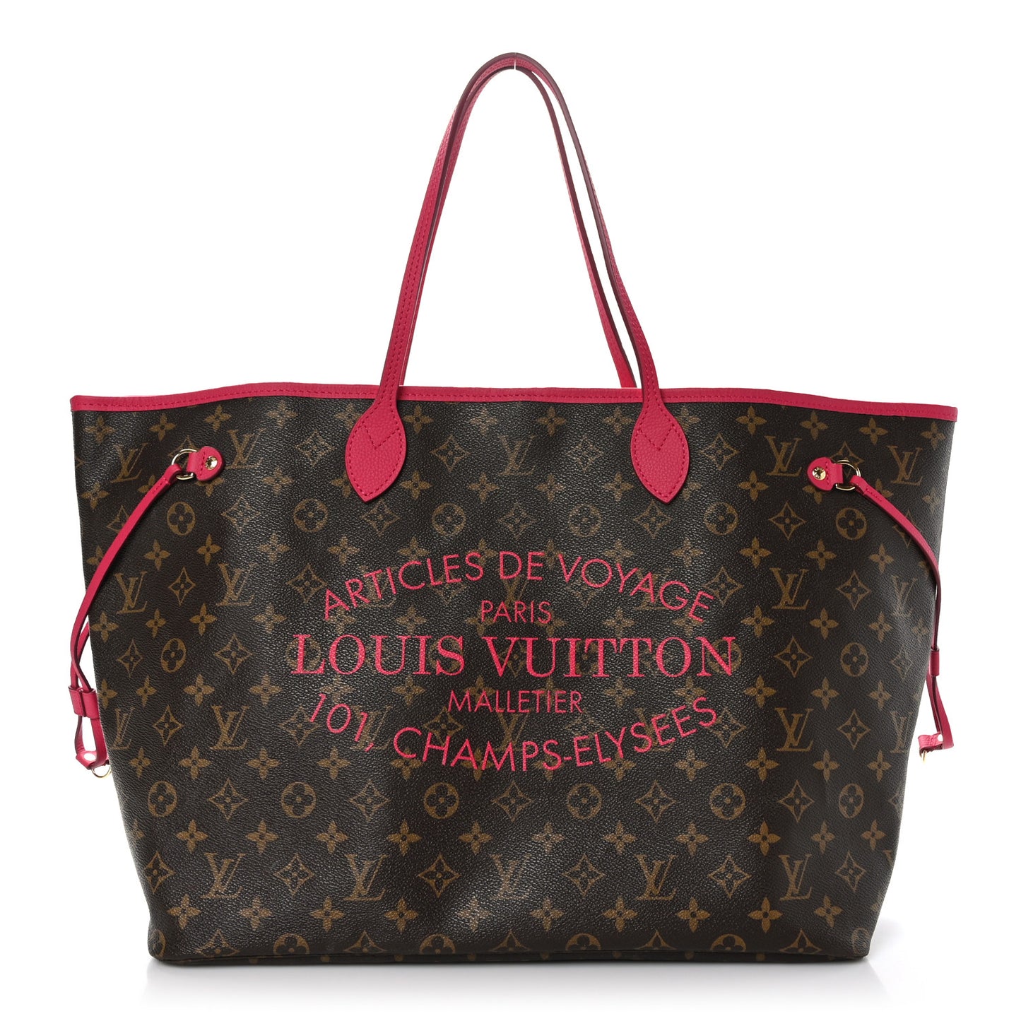 Monogram Articles de Voyage Ikat Neverfull GM Rose Indien