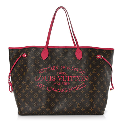 Louis Vuitton Monogram Articles de Voyage Ikat Neverfull GM Rose Indien 1 of 9