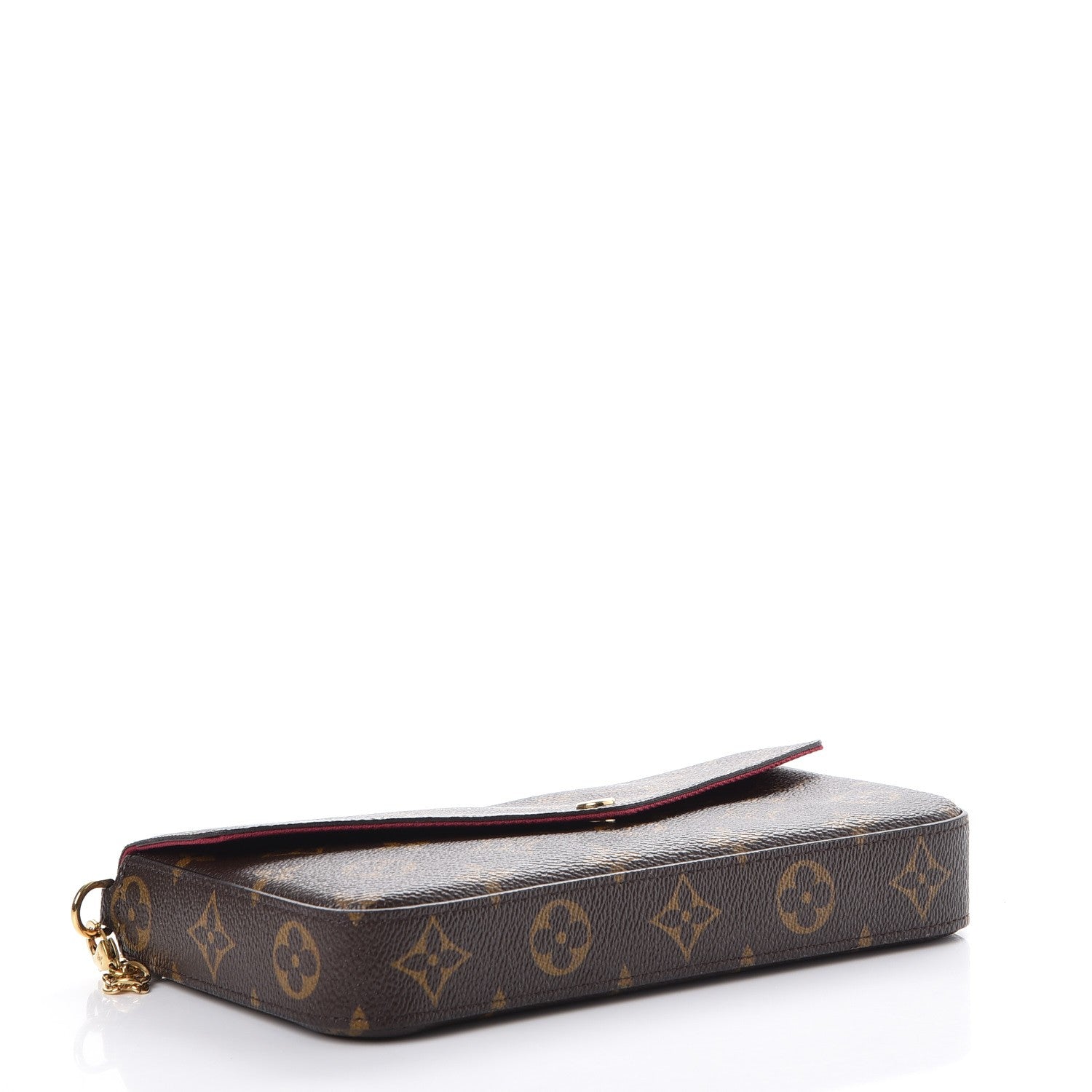 Louis Vuitton Monogram Pochette Felicie Chain Wallet Fuchsia 4 of 13