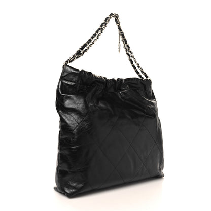 Chanel Shiny Calfskin Quilted Chanel 22 Black 4 of 11