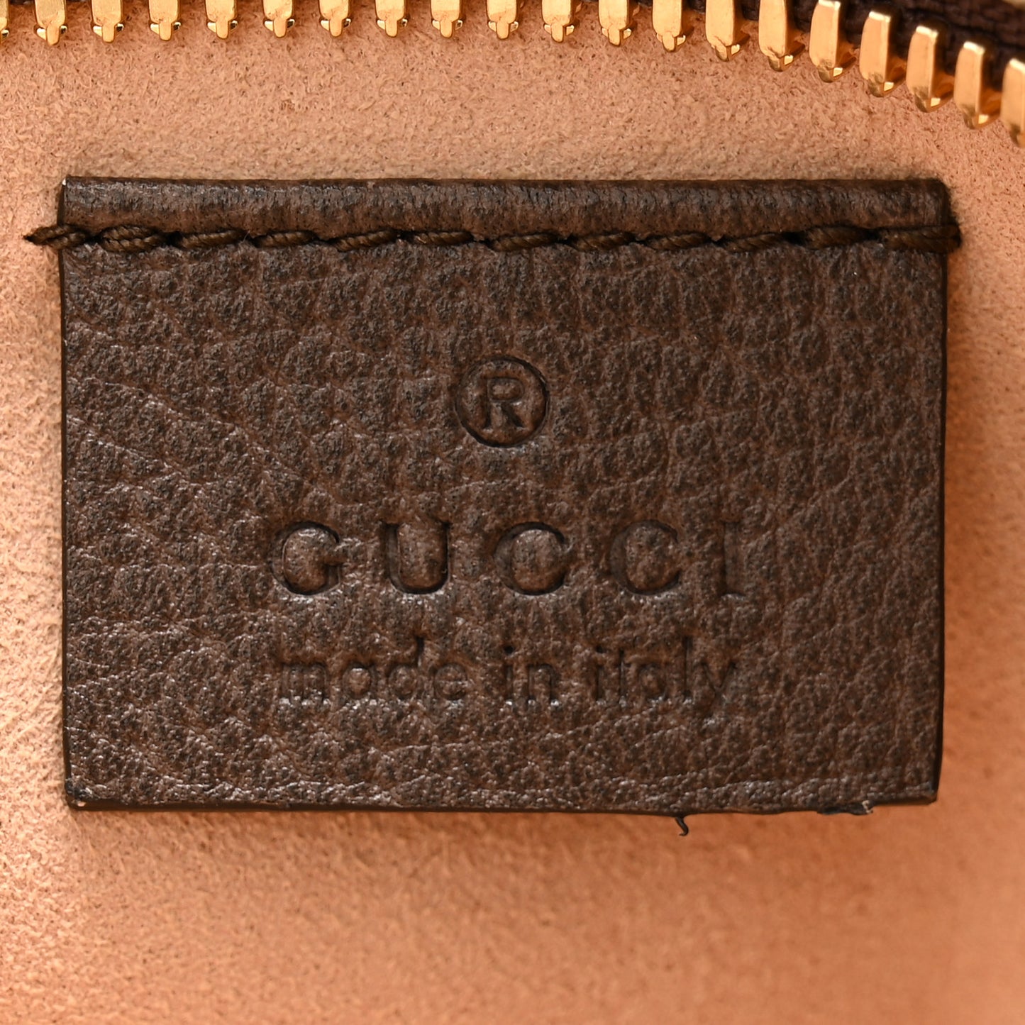 GG Supreme Monogram Large Rajah Chain Clutch Brown