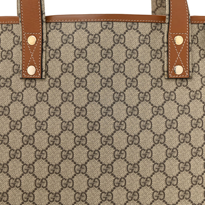 Gucci GG Plus Monogram Medium Signature Web Loop Tote Light Brown 8 of 10