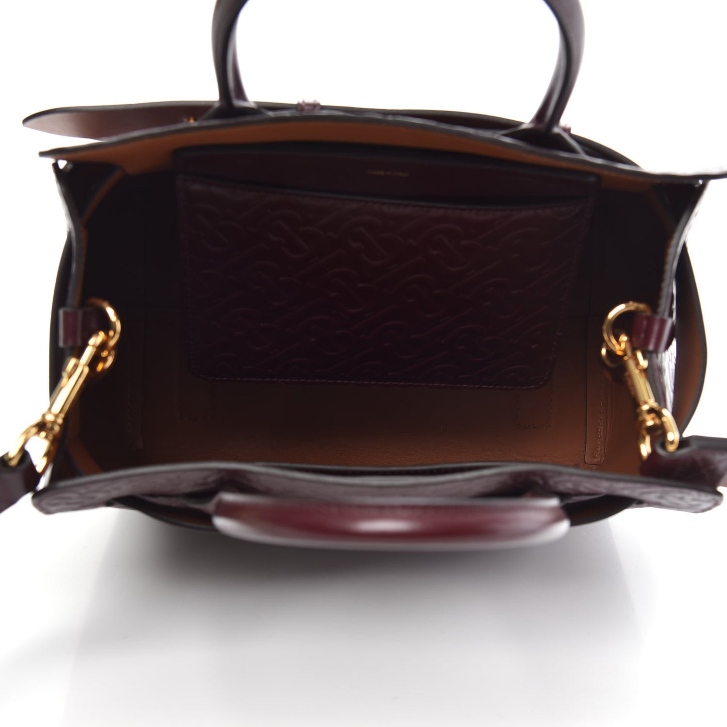 Calfskin Embossed Monogram Small Belt Bag Oxblood