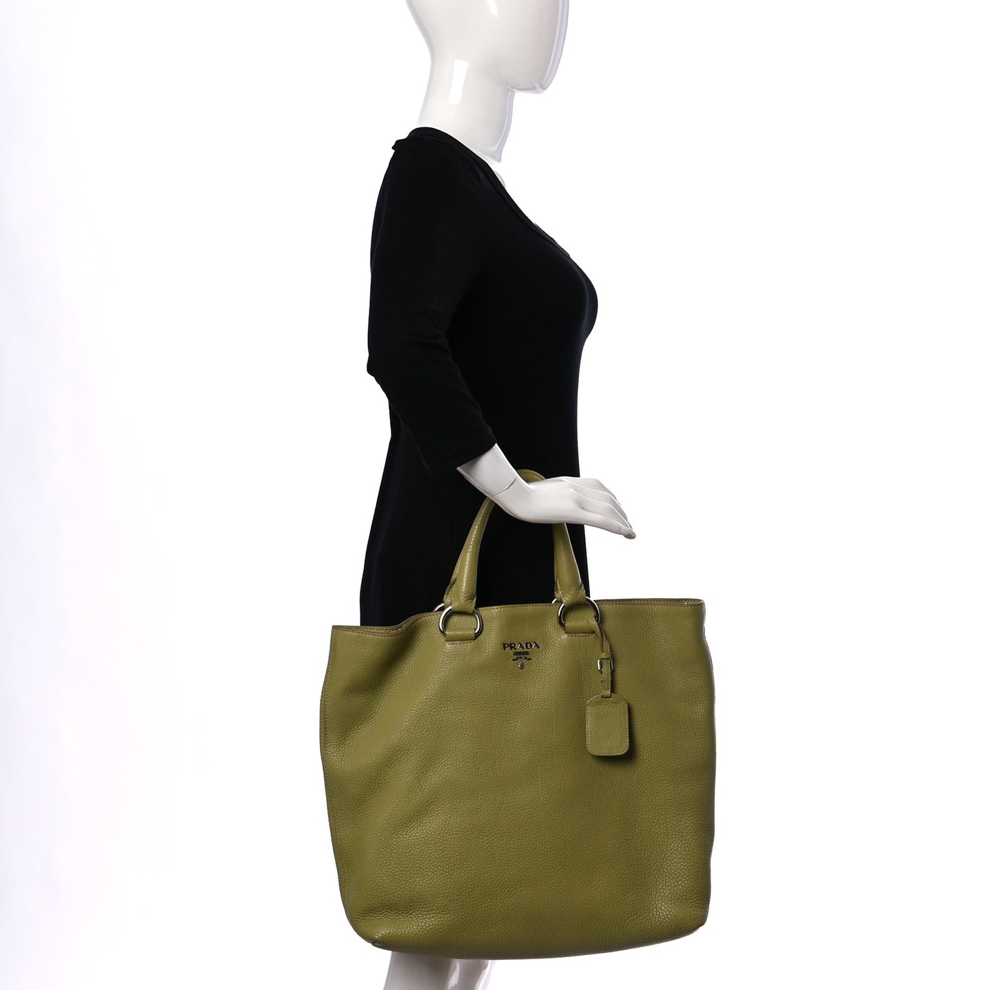 Vitello Daino Shopping Tote Cedro