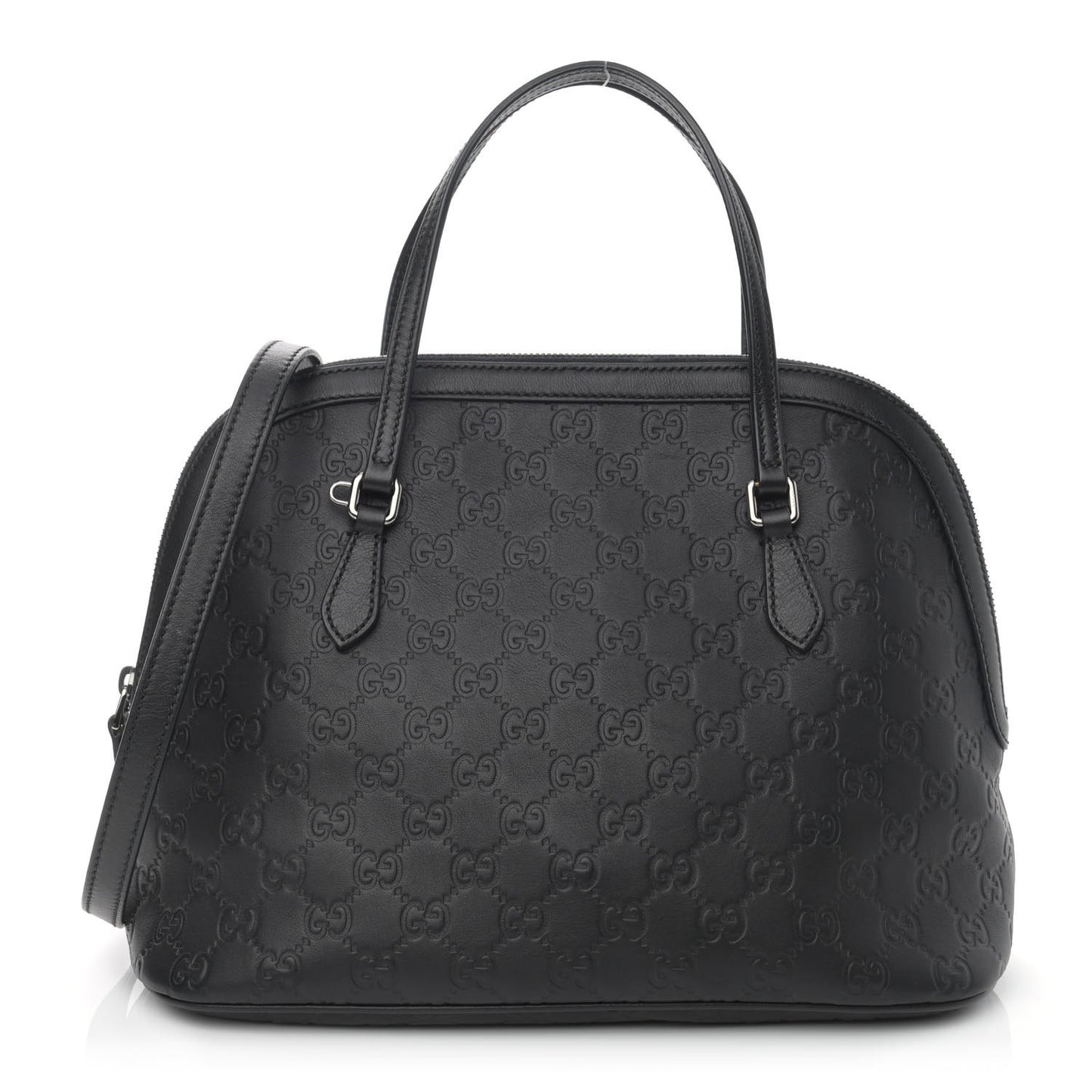 Guccissima Medium Dome Bag Black
