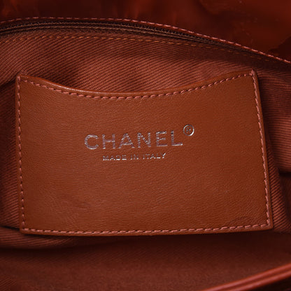 Chanel Patent Quilted Medium Just Mademoiselle Orange 6 of 11