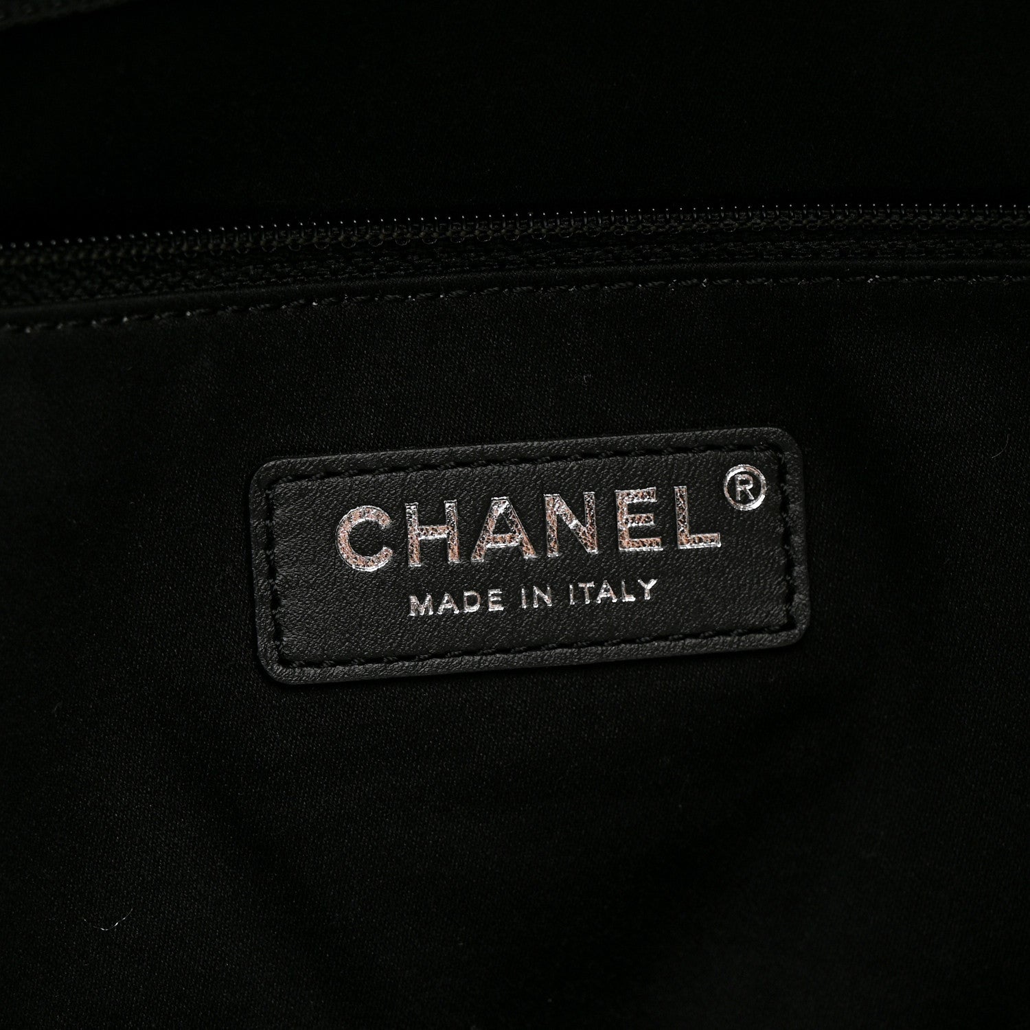 Chanel Metallic Calfskin Stitched CC Club Monaco Tote Silver 6 of 12