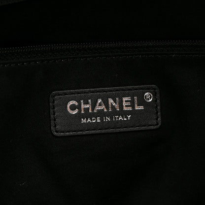Chanel Metallic Calfskin Stitched CC Club Monaco Tote Silver 6 of 12