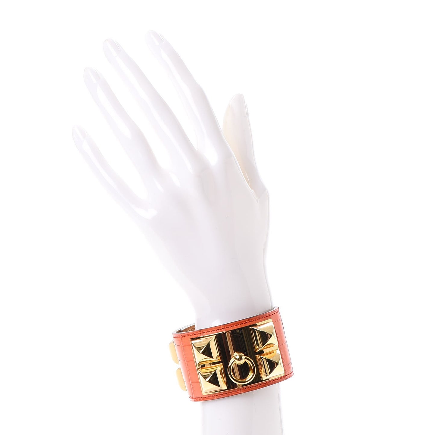 Matte Alligator Collier De Chien CDC Bracelet S Orange Poppy