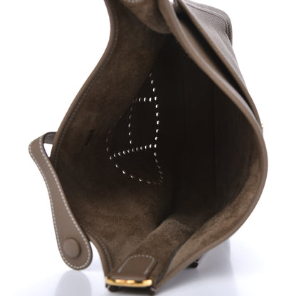 Hermes Taurillon Clemence Evelyne III PM Etoupe 5 of 10