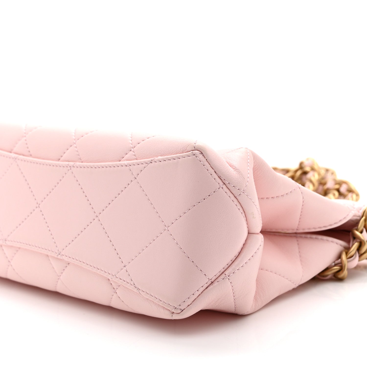 Chanel Shiny Lambskin Small Shopping Bag Light Pink 10 of 10