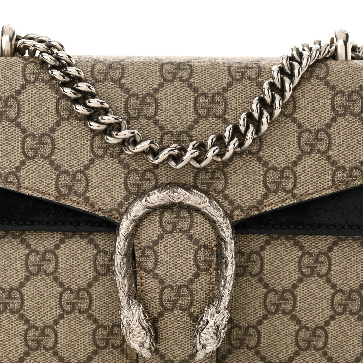 GG Supreme Monogram Mini Dionysus Shoulder Bag Black