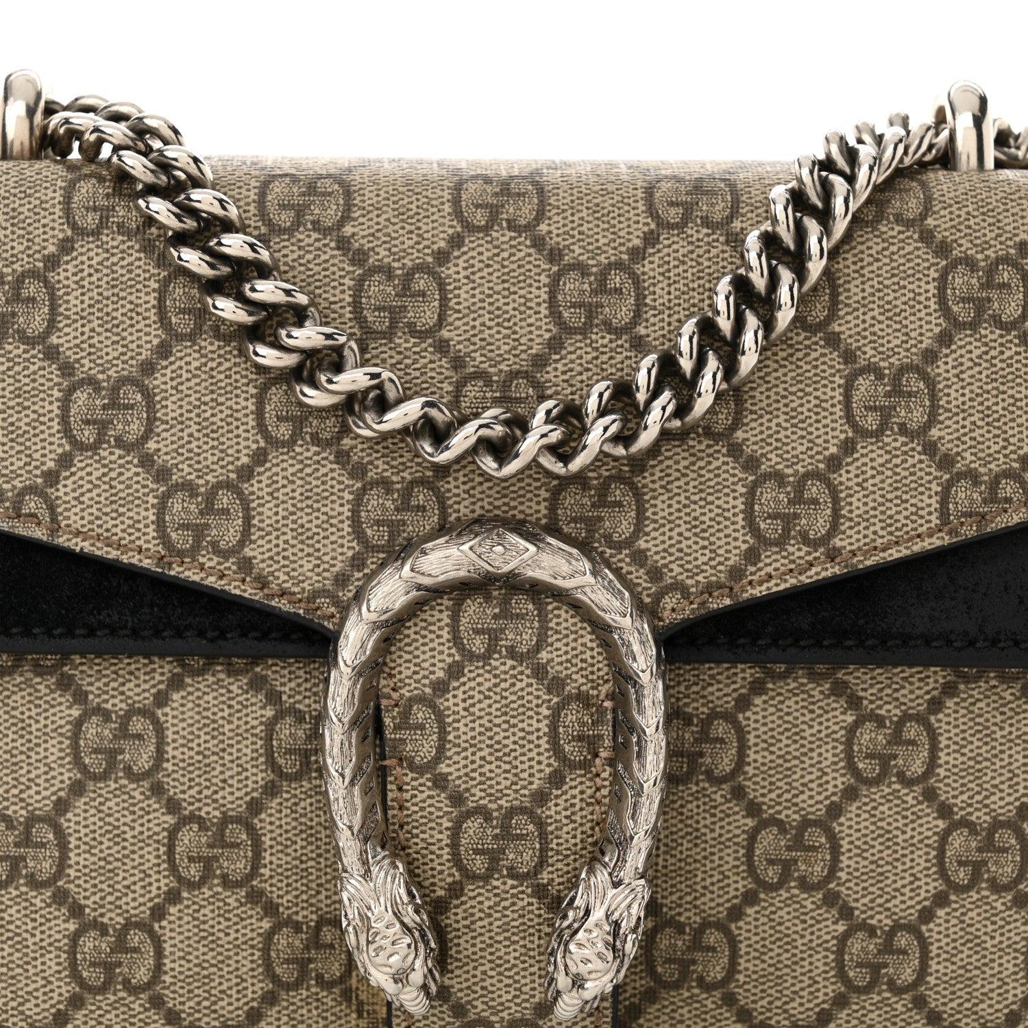 Gucci GG Supreme Monogram Mini Dionysus Shoulder Bag Black 7 of 15
