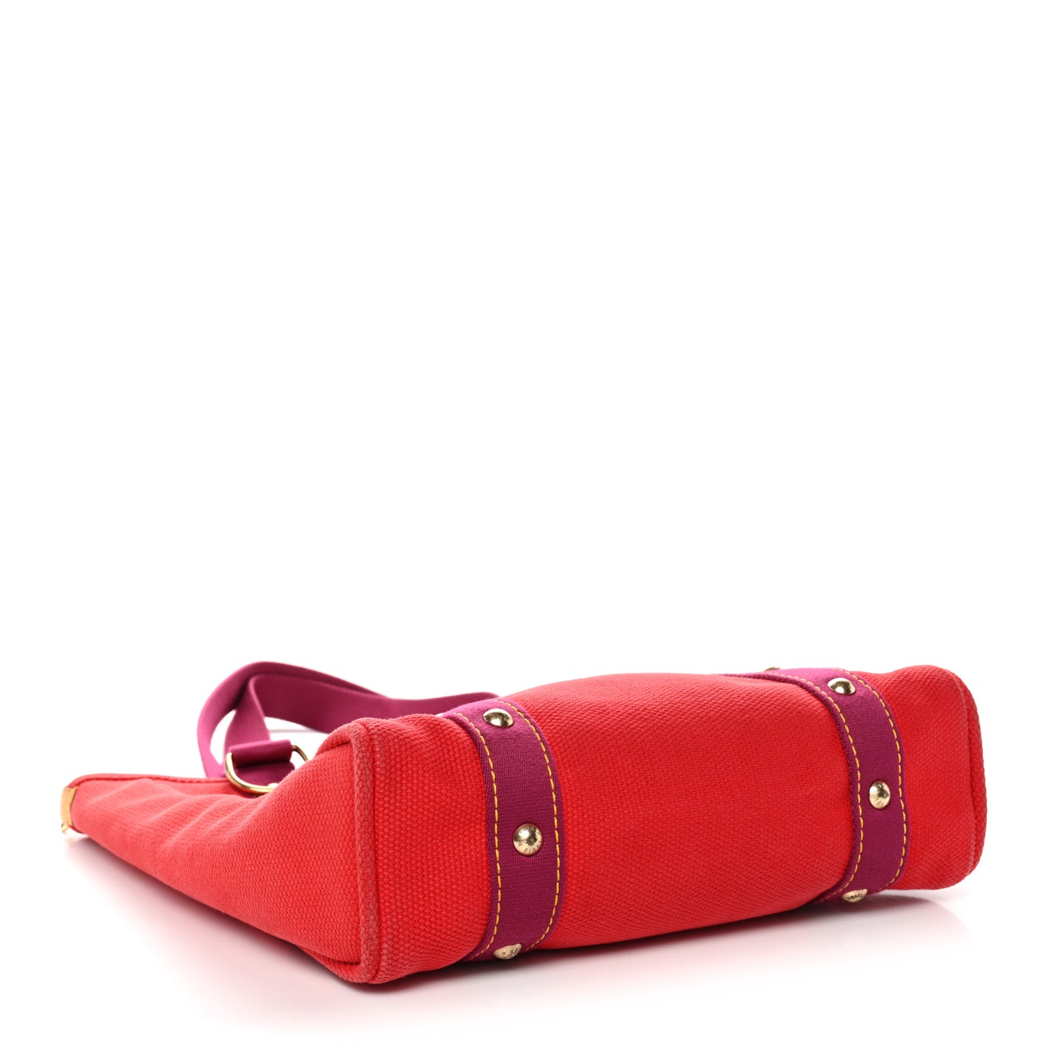 Louis Vuitton Toile Antigua Cabas MM Red Pink 4 of 10