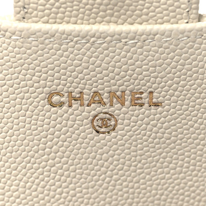 Chanel Caviar Quilted Medium Flap Wallet White 6 of 9