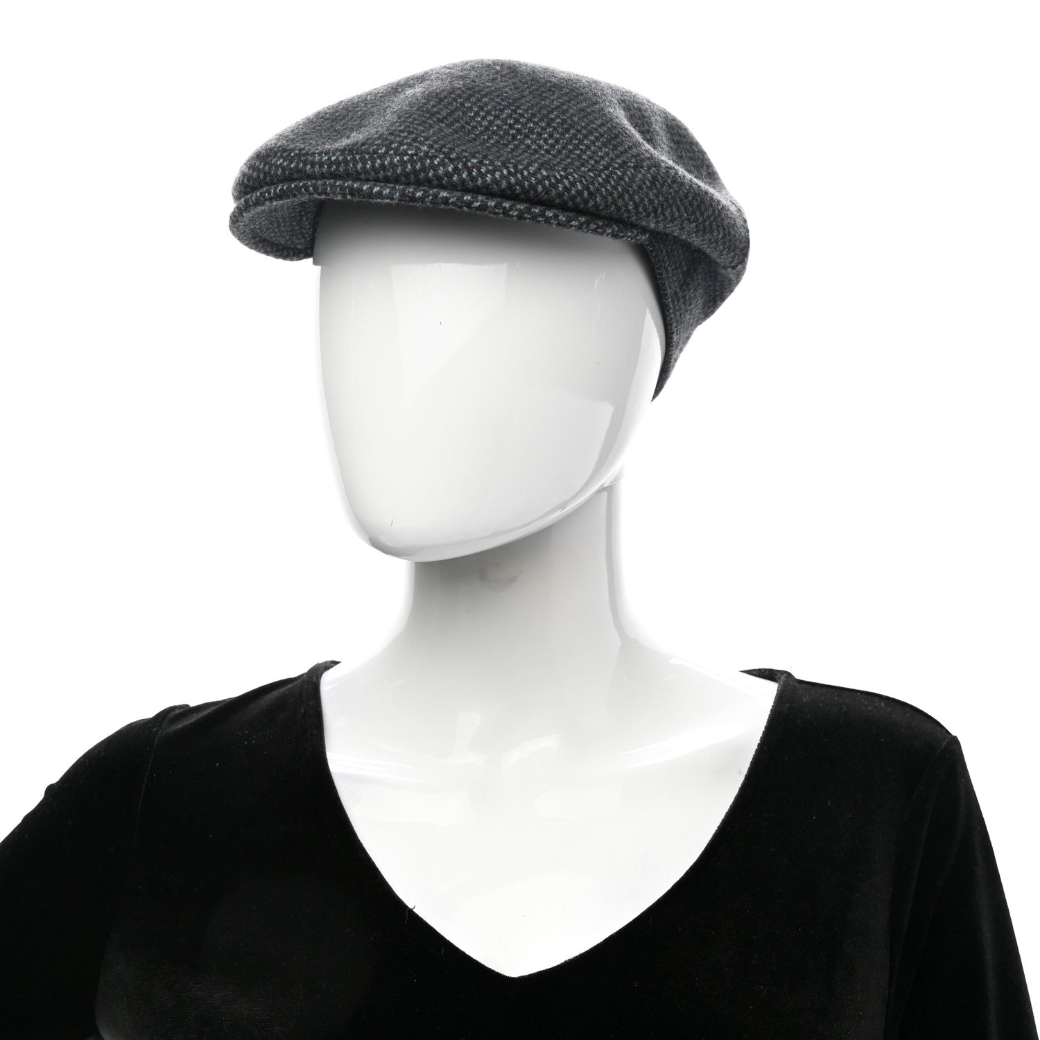 Hermes Wool Cashmere Dinard Cap 56 Bleu Payne 2 of 10