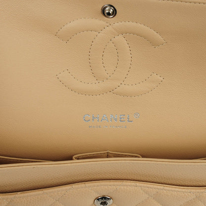 Chanel Caviar Quilted Medium Double Flap Beige Clair 7 of 8