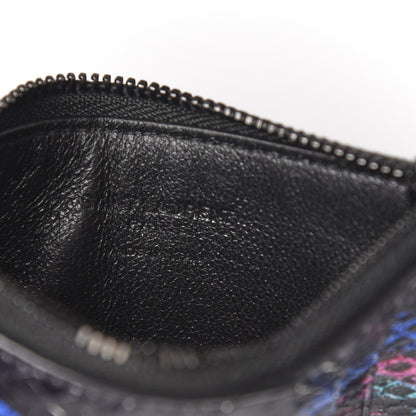 Saint Laurent Snakeskin 5 Fragments Zip Pouch Card Holder Black 5 of 7