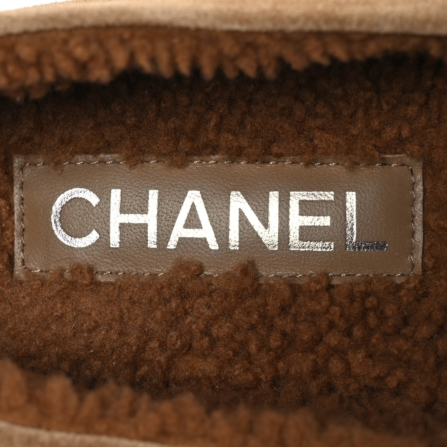 Chanel Suede Calfskin CC Loafers 37 Dark Beige 8 of 12