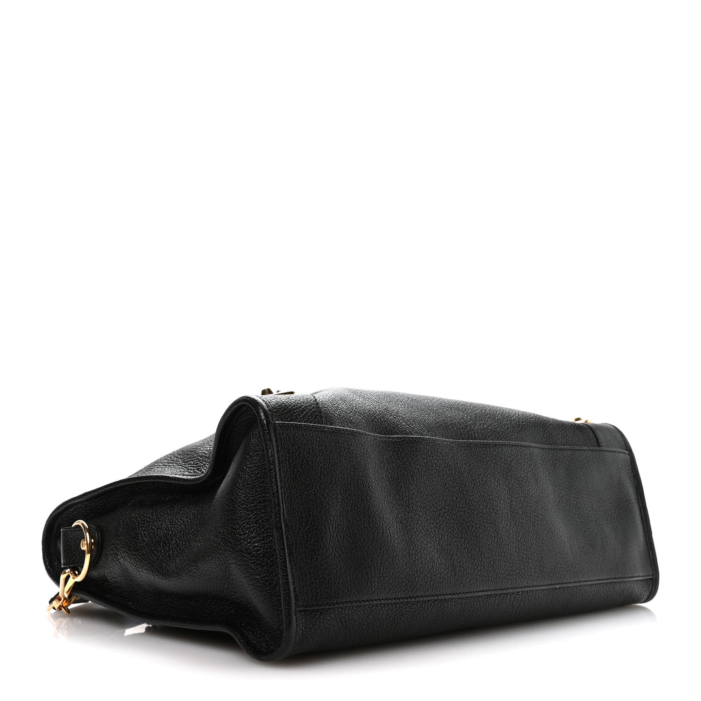 Chevre Gold Metallic Edge Hardware City Black