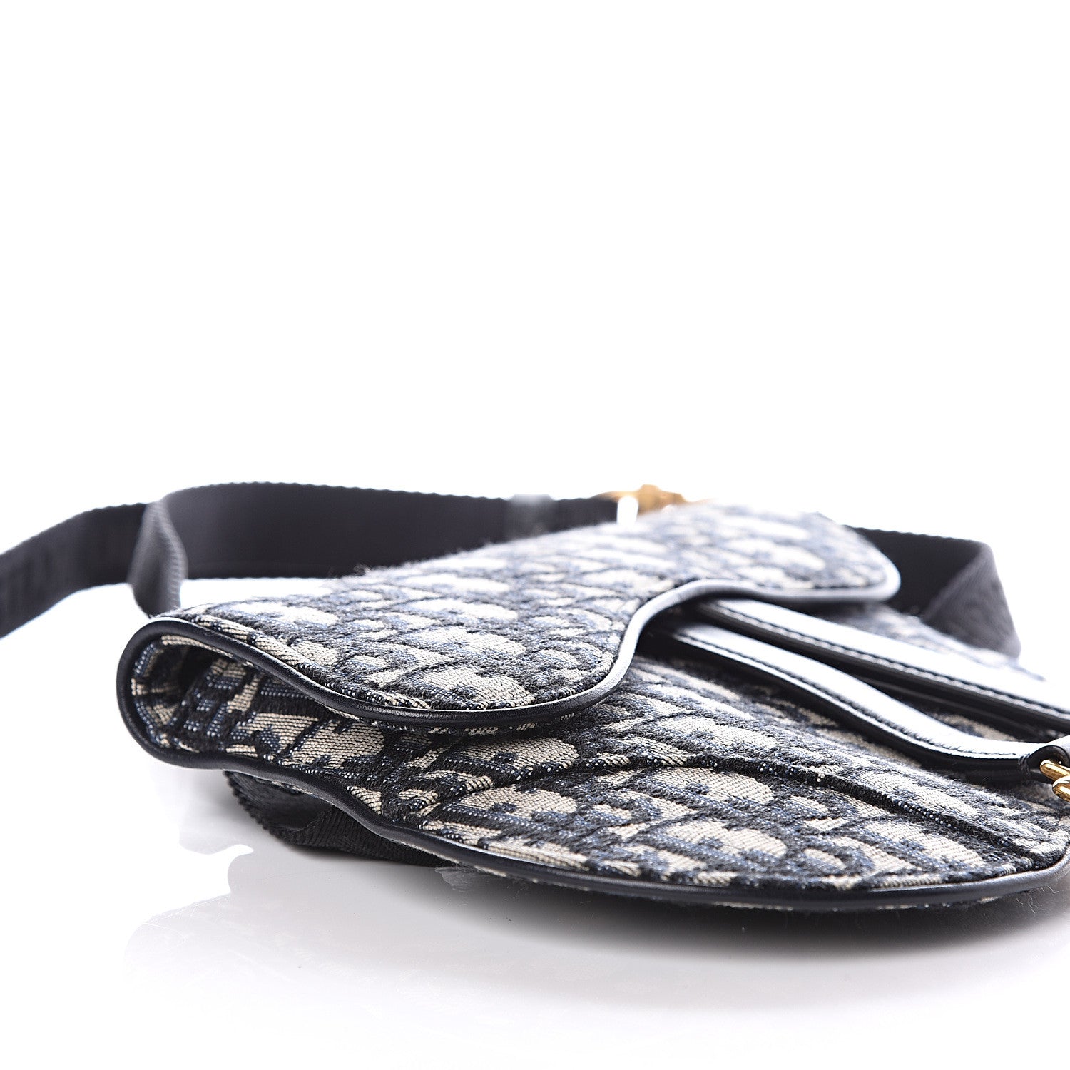 Christian Dior Oblique Saddle Belt Bag Blue 6 of 10