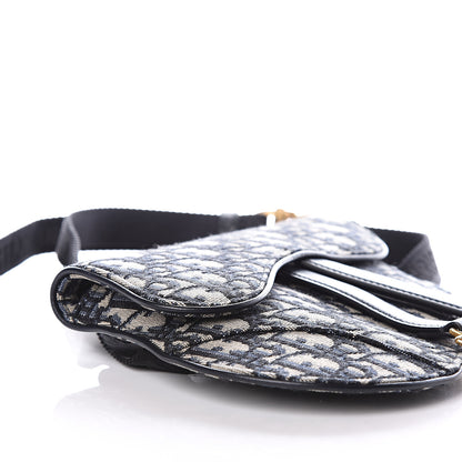 Christian Dior Oblique Saddle Belt Bag Blue 6 of 10