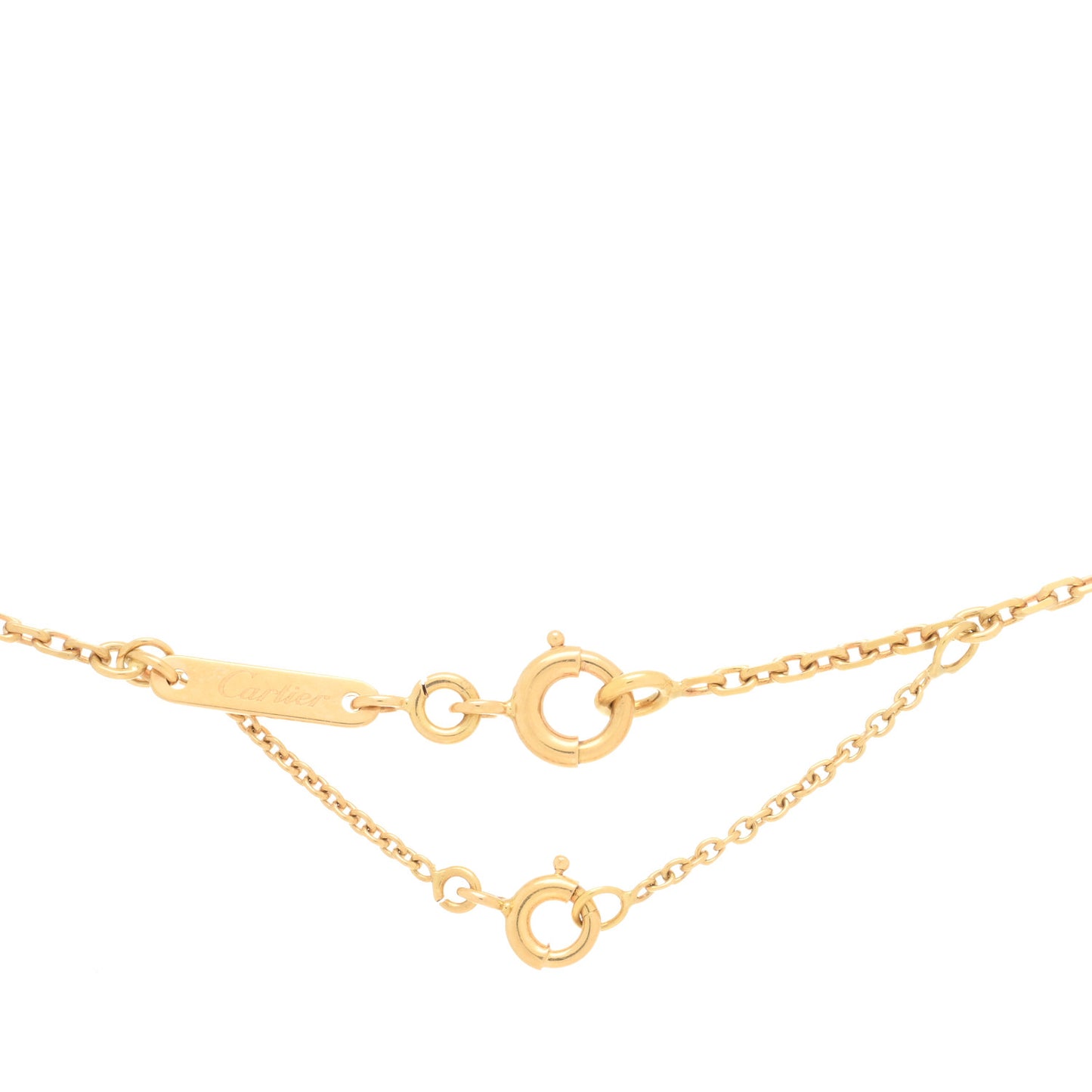 18K Yellow Gold Medium Hearts and Symbols Necklace