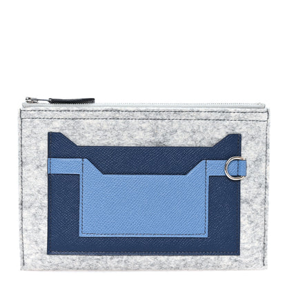 Hermes Felt Epsom Colorblock Toodoo 29 Zip Pouch 1 of 7