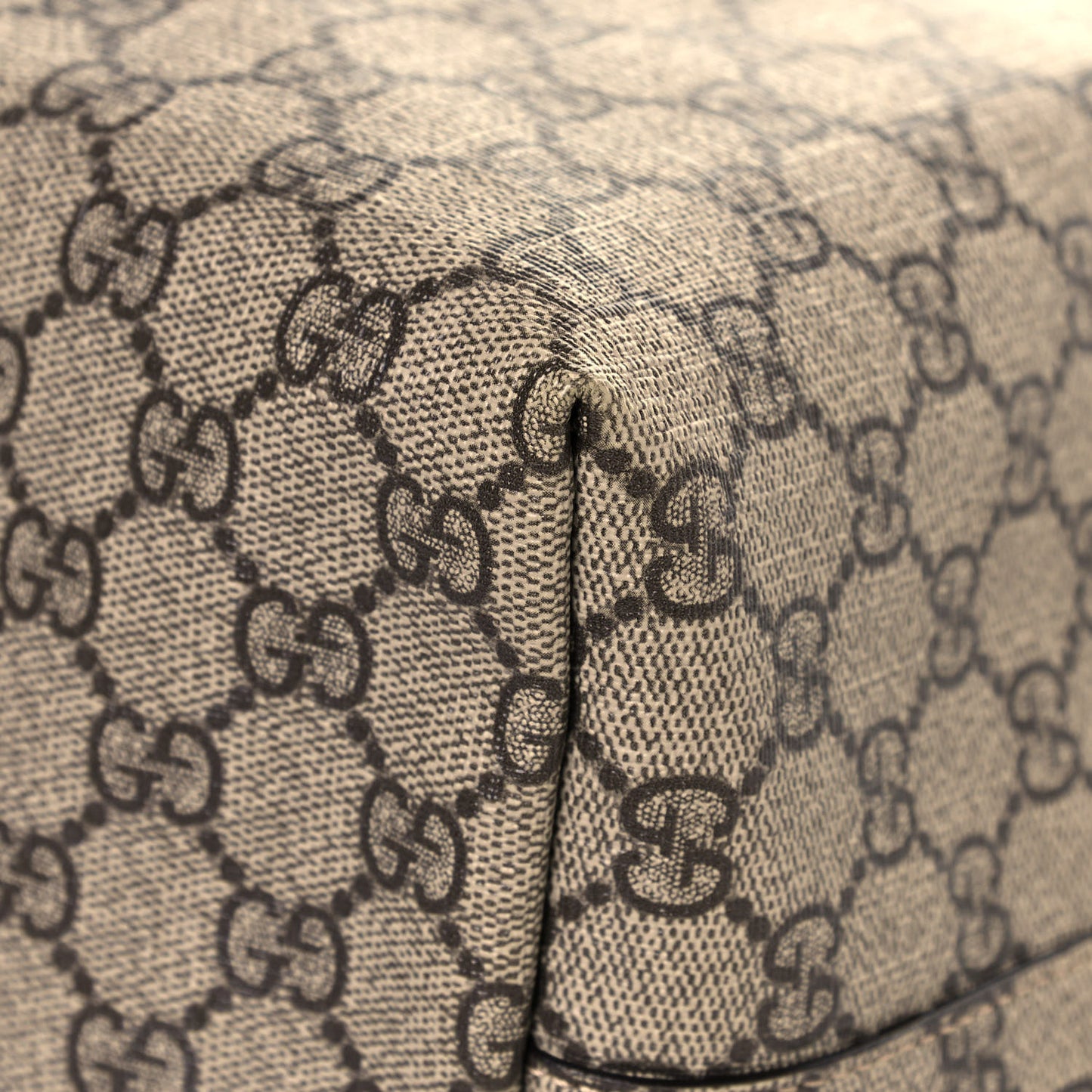 GG Supreme Monogram Medium Ophidia Shopping Tote Brown