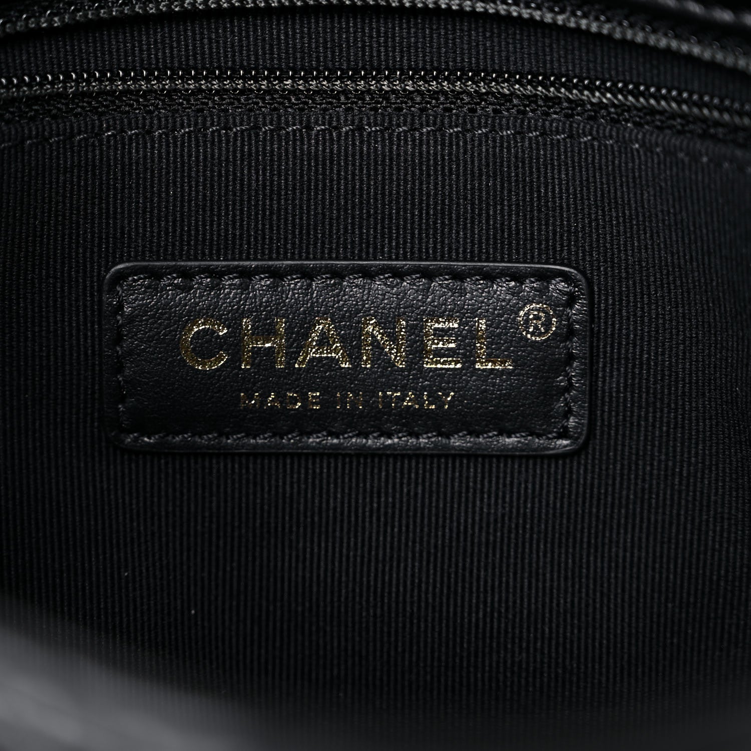 Chanel Lambskin Quilted Small Lacquered Chain Flap Black 5 of 9