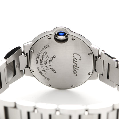 Cartier Stainless Steel 33mm Ballon Bleu De Cartier Automatic Watch 4 of 5