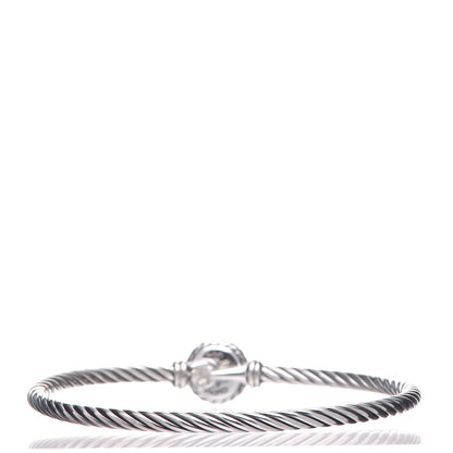David Yurman Sterling Silver Blue Topaz 3mm Chatelaine Bracelet 3 of 5