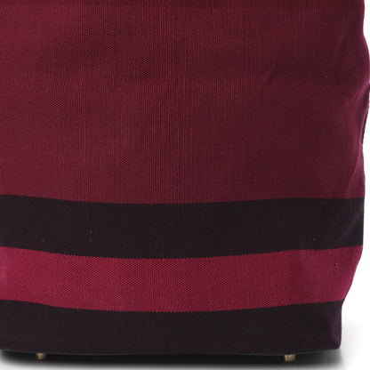 Burberry Overdyed Canvas Mega Check Medium Ashby Hobo Saddle Plum 8 of 8