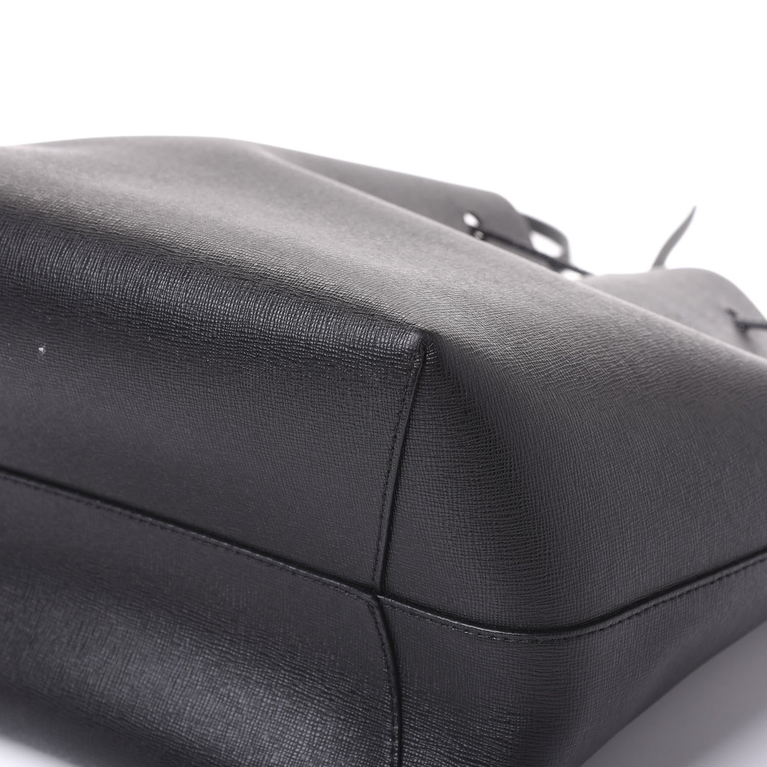 Mansur Gavriel Saffiano Bucket Bag Black Flamma 8 of 11