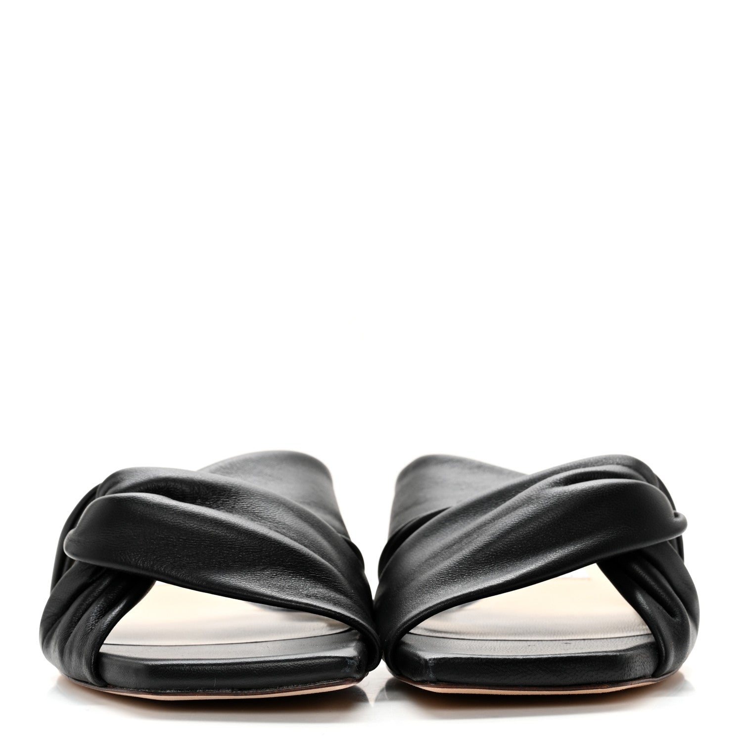 Jimmy Choo Nappa Narisa Flat Sandals 37.5 Black 2 of 12
