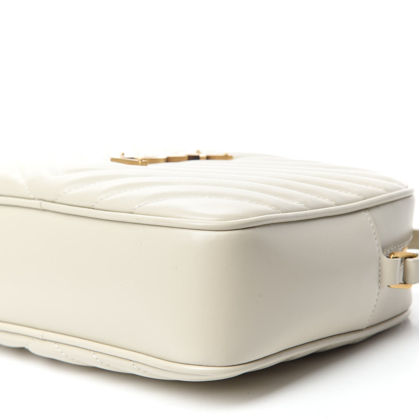 Calfskin Matelasse Monogram Lou Camera Bag Crema Soft