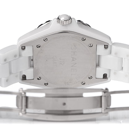 Chanel Stainless Steel Ceramic 38mm J12 GMT Automatic Watch White 6 of 7