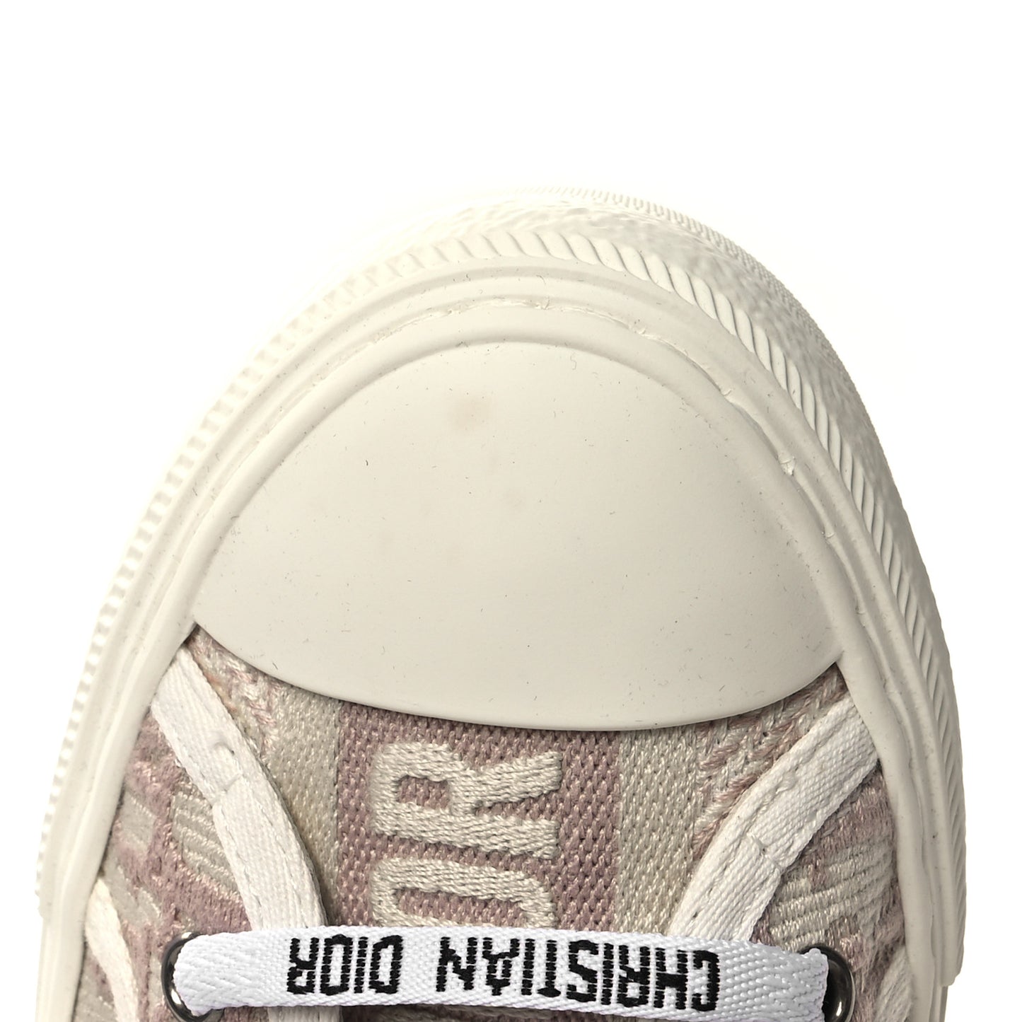 Canvas Oblique Walk'N'Dior Low Top Sneakers 39.5 Powder Nude