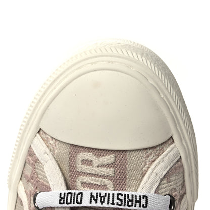Christian Dior Canvas Oblique Walk'N'Dior Low Top Sneakers 39.5 Powder Nude 9 of 11