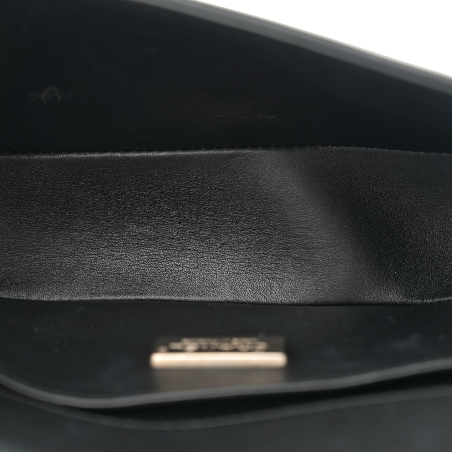 Matte Snakeskin Calfskin Small Boy Flap Black