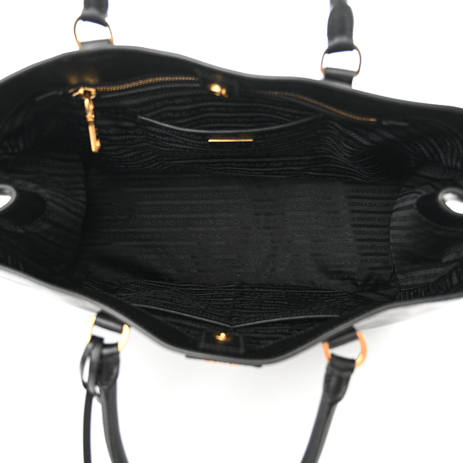 Prada Saffiano Lux Large Tote Tote Black 5 of 11