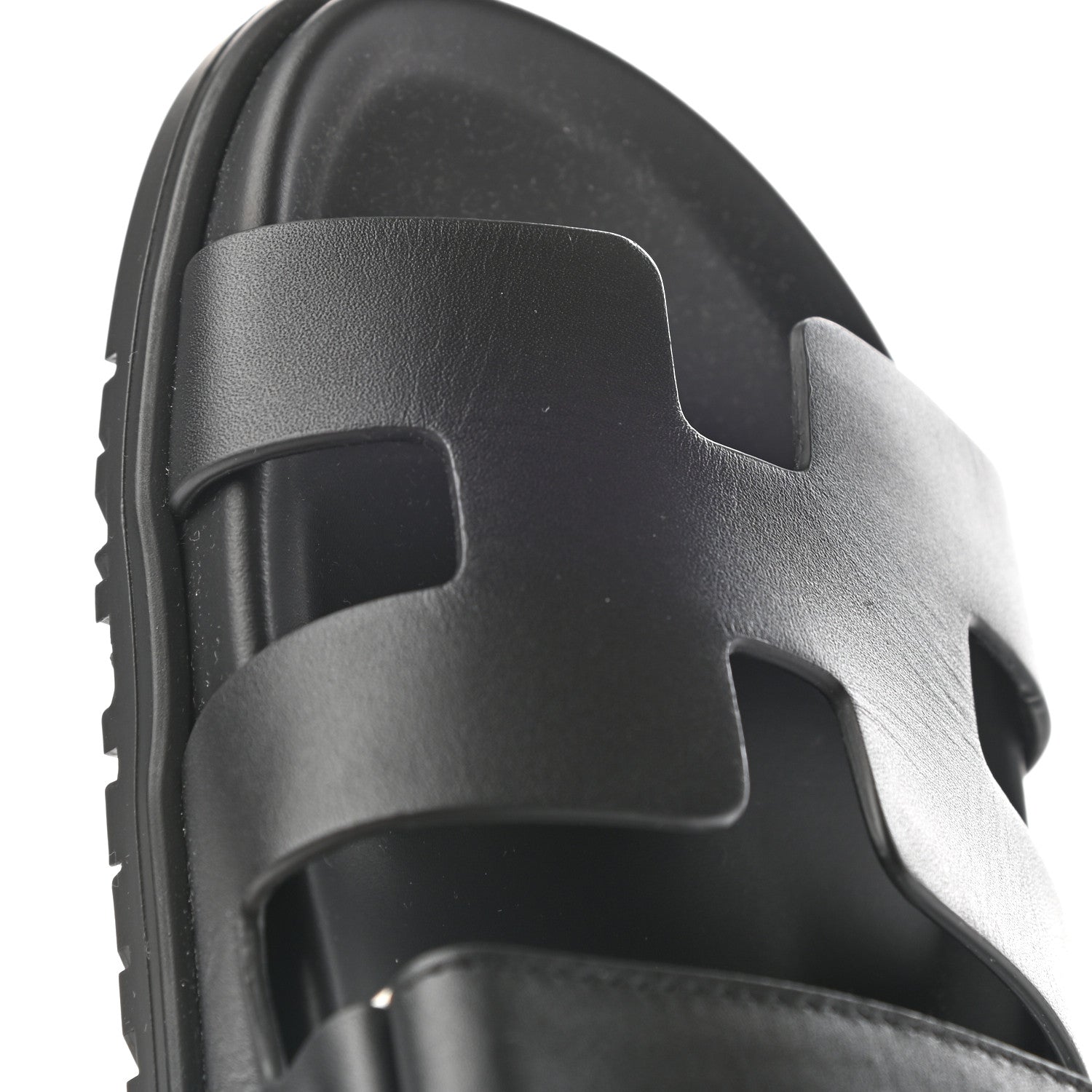 Hermes Calfskin Womens Chypre Sandals 39 Black 9 of 15