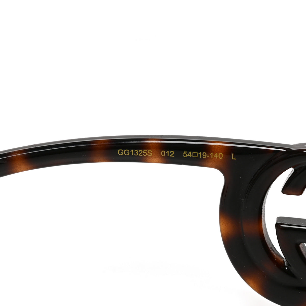 Acetate Chaise Rectangle Frame Sunglasses GG1325S Tortoise